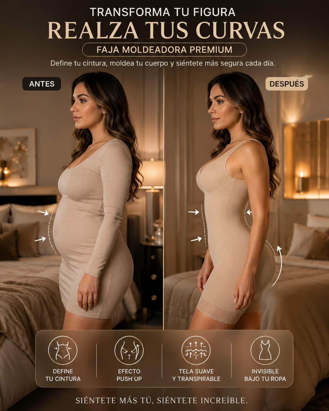 Faja Moldeadora Premium Efecto Push Up