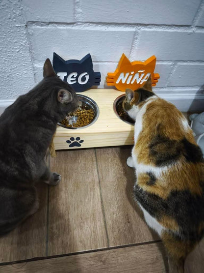 Comedero Elevado para Perros y Gatos